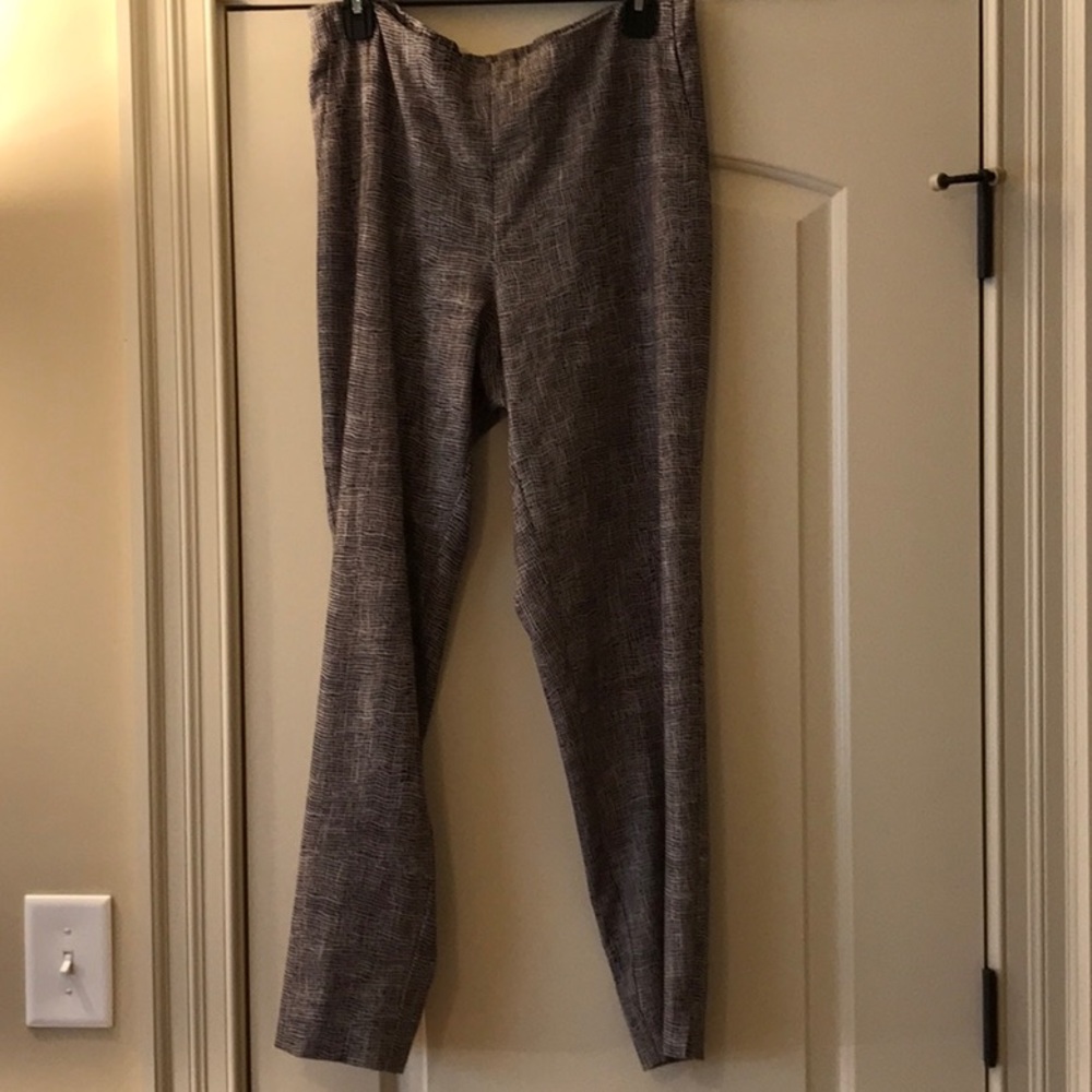 NIC+ ZOE dress pants - black & cream, poly spandex